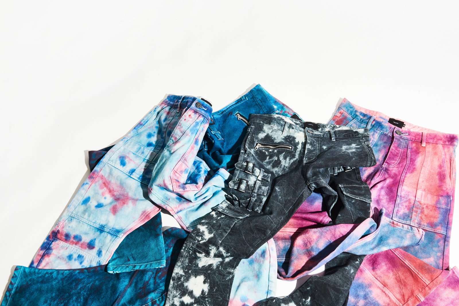 Tie-dye denims