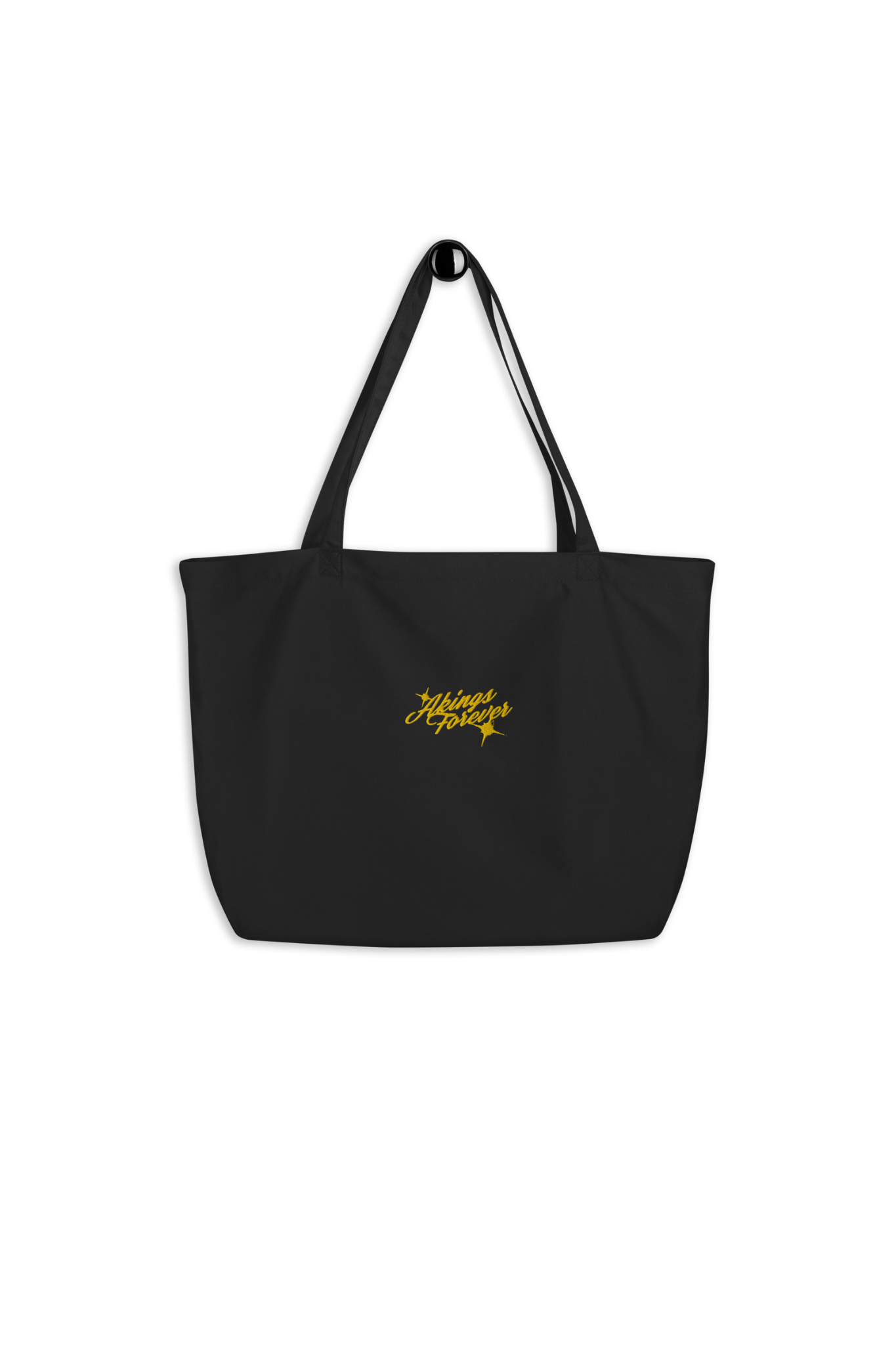 AKINGS FOREVER LARGE ORGANIC TOTE BAG front view