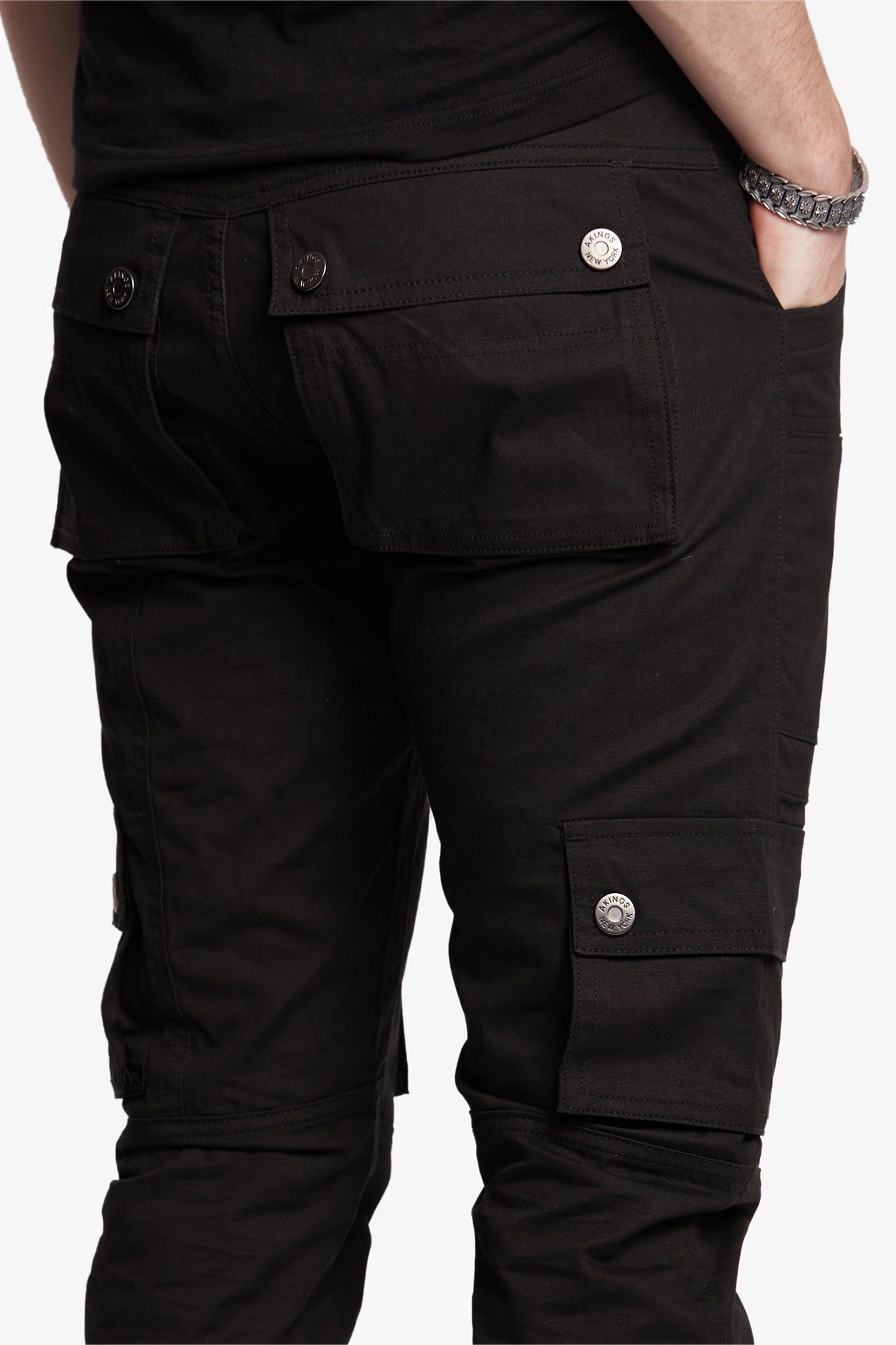 CANVAS CARGO SNAP PANTS