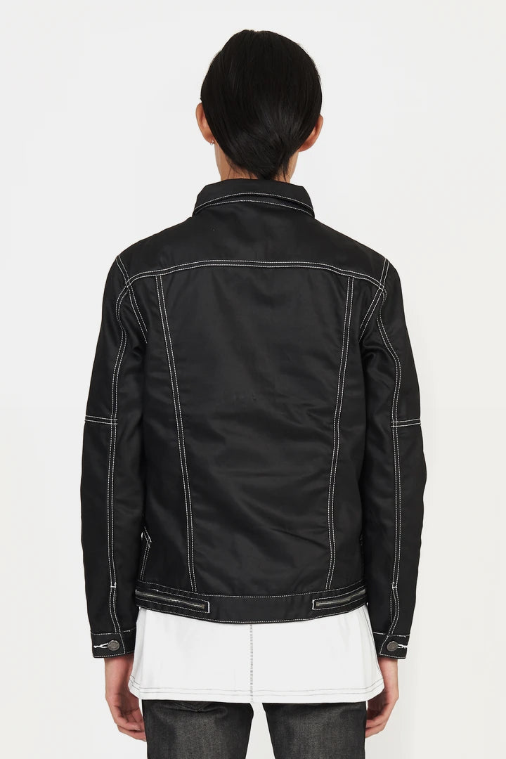 Back view of Victor Black Waxed Jacket