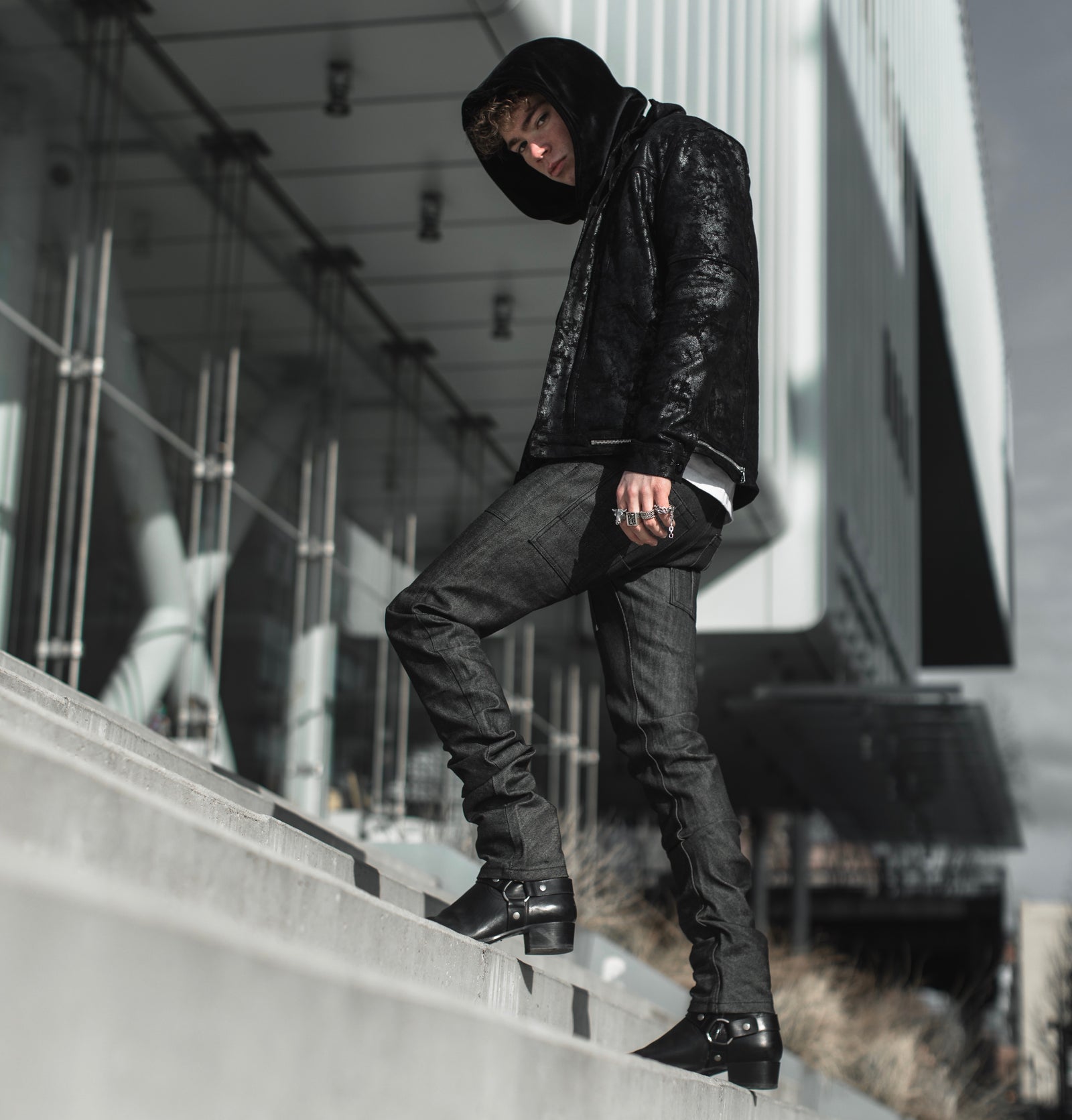 Relaxed luxe fit - hoodie blazer combo