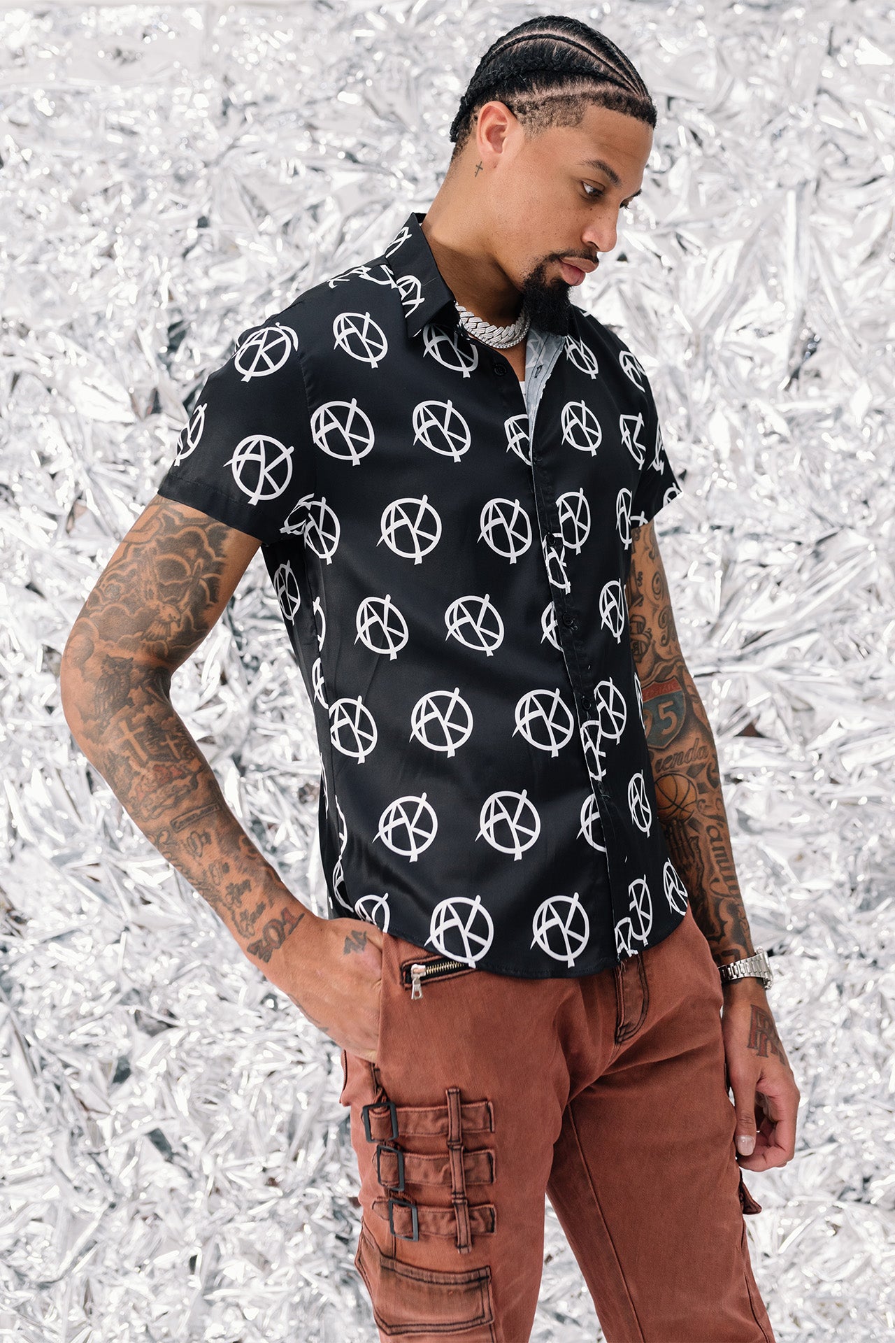 ANARCHY SATIN SHIRT