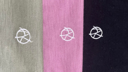 merino in green, pink and black color way 