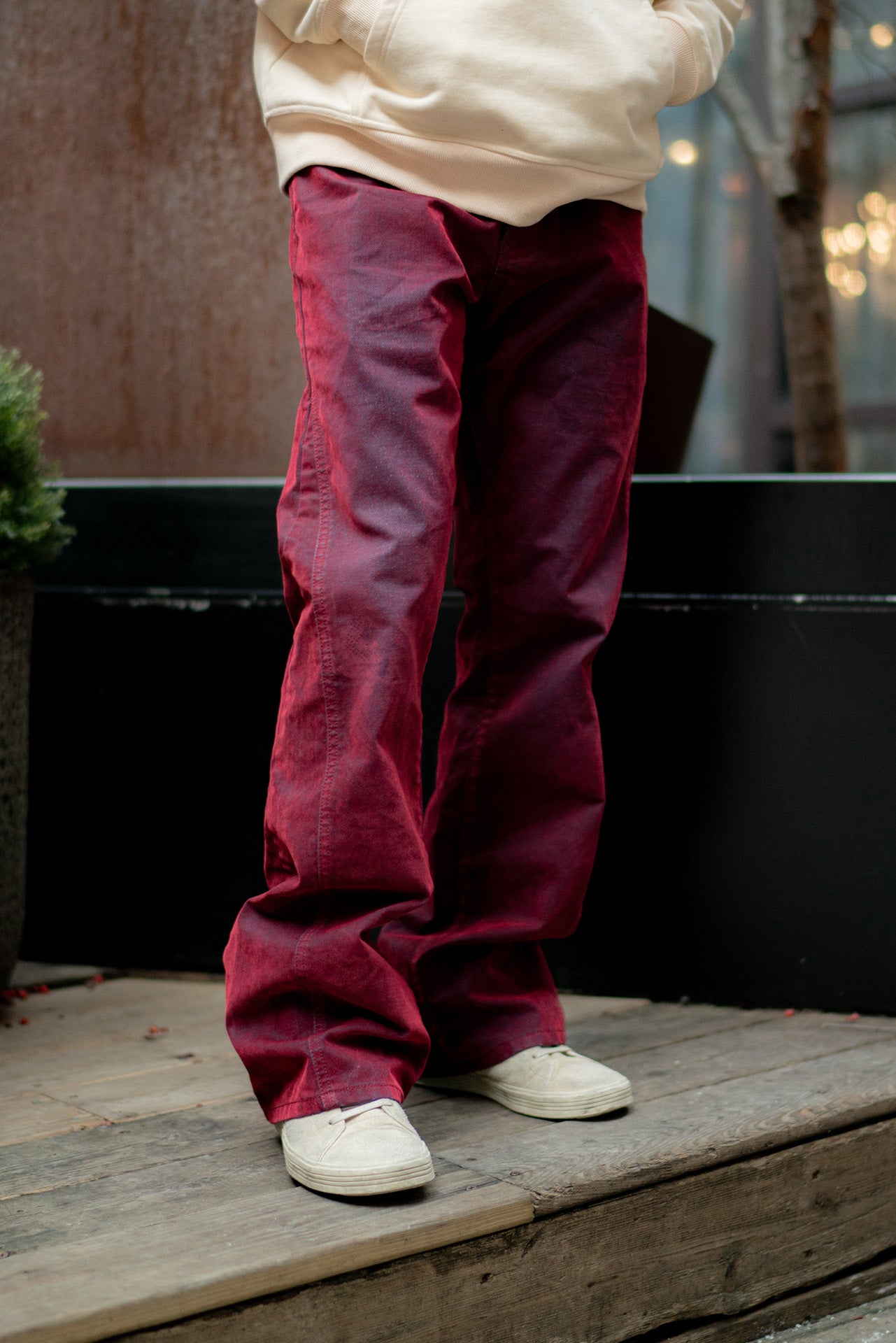 BORDEAUX WASHED PANTS