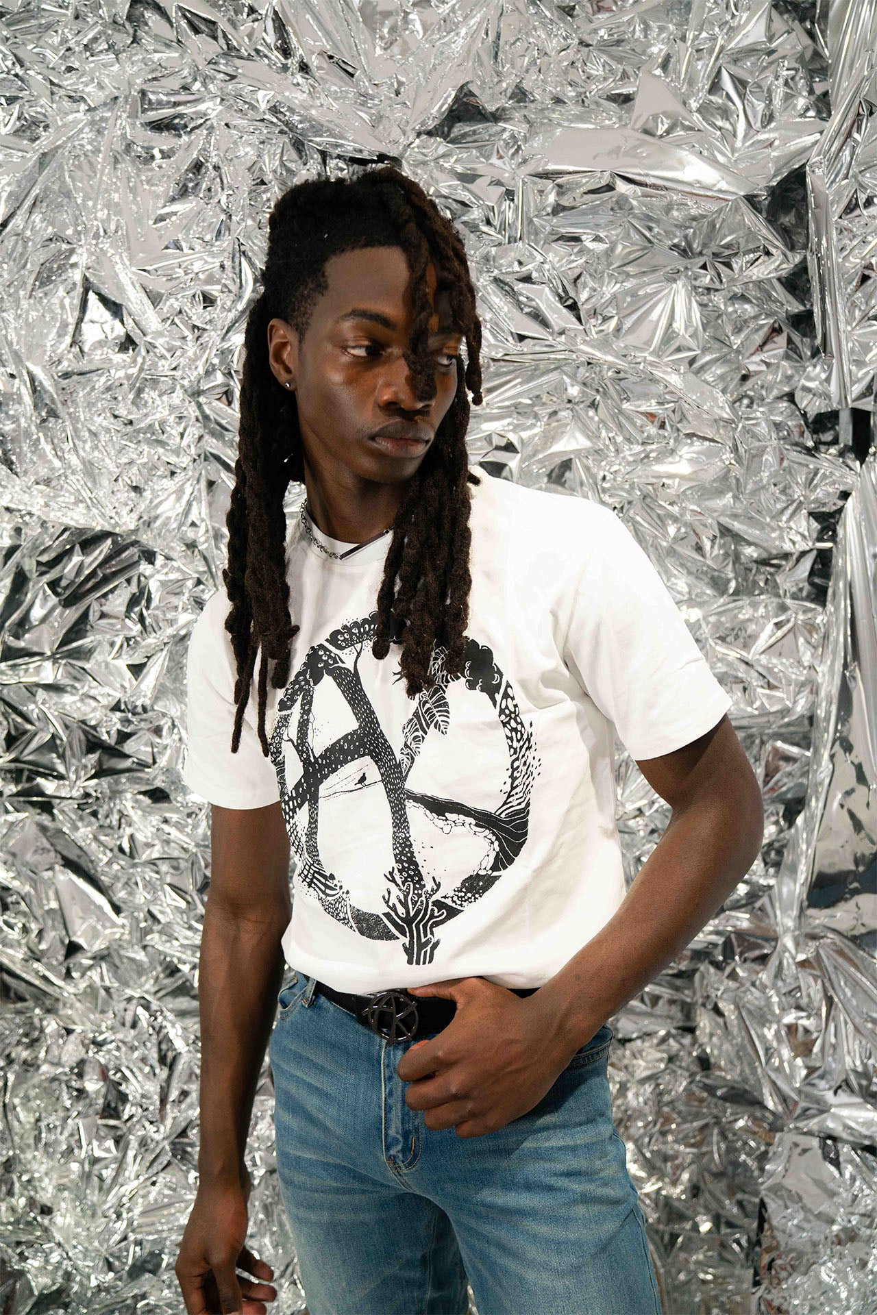 TREE OF LIFE T-SHIRT - AKINGS in white color