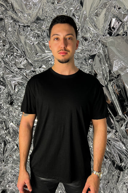 model wearing size Large