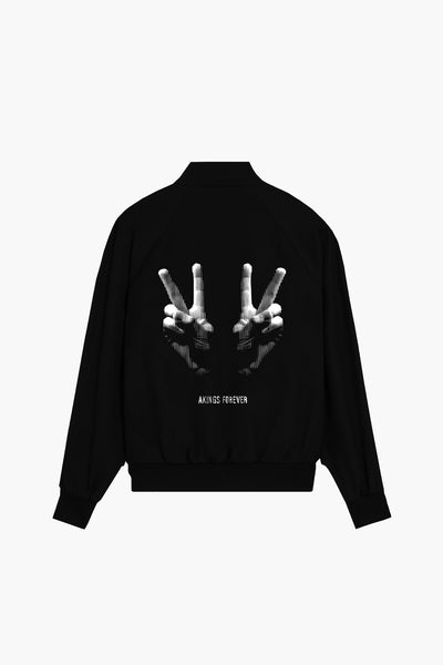 PEACE QUARTER ZIP SWEATSHIRT