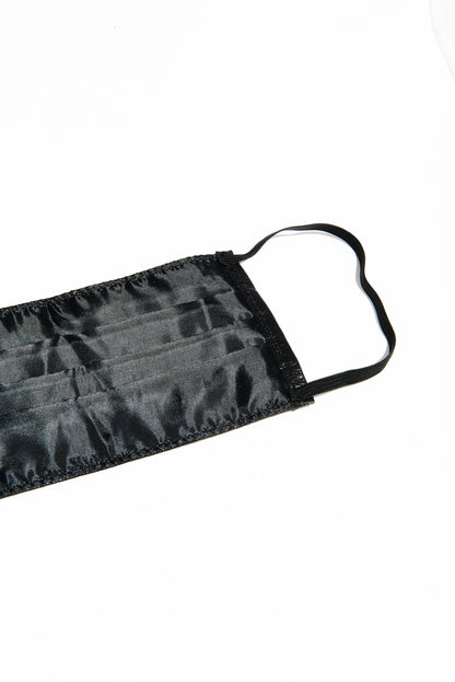 Close-up showing mask seam and strap on Onyx Face Mask
