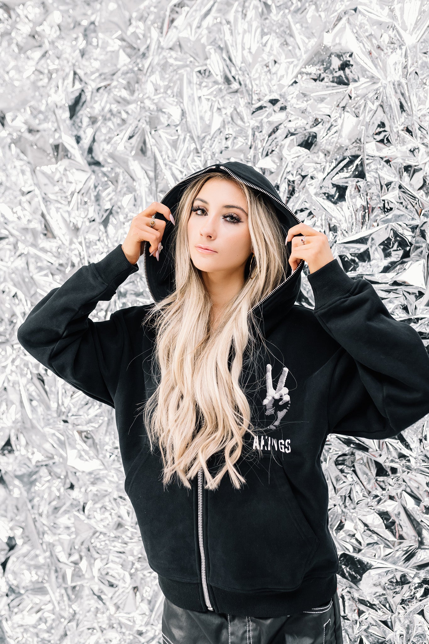 PEACE ZIP HOODIE
