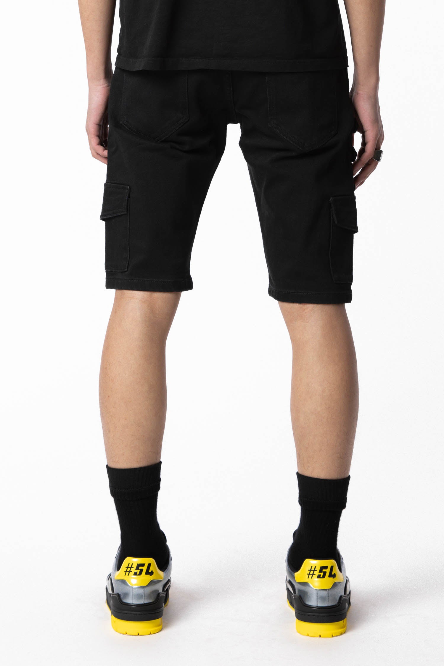 OMARI DENIM SHORTS - View 4 - AKINGS