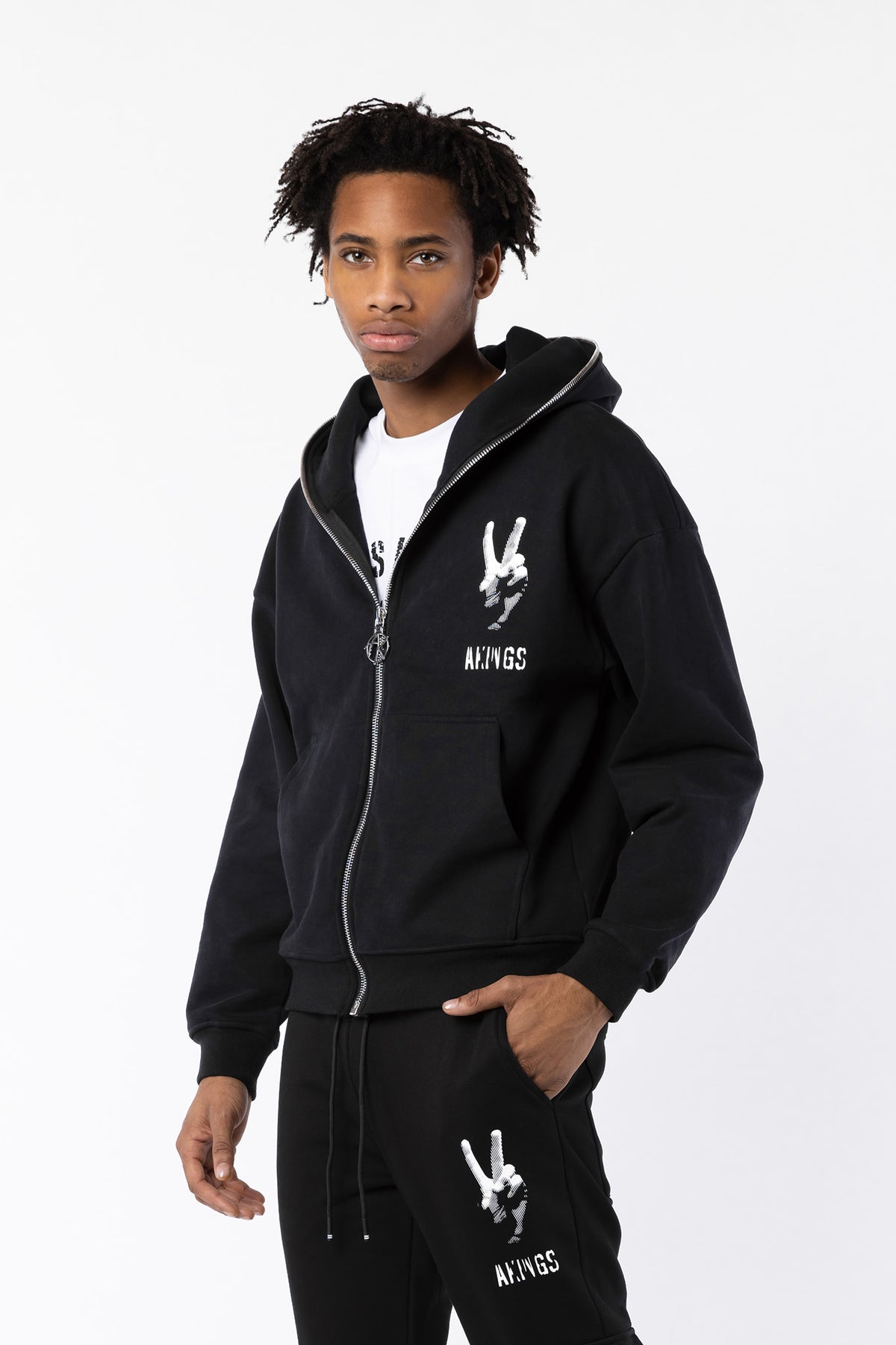 PEACE ZIP HOODIE - AKINGS