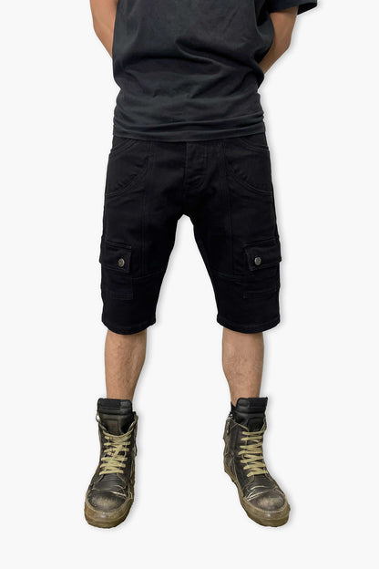 Front view, KYLE DENIM SHORTS